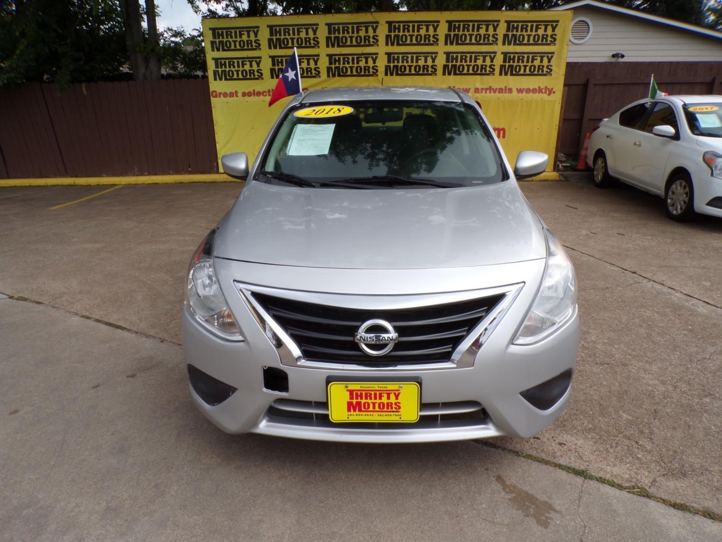 2018 Nissan Versa (3N1CN7AP9JK) , located at 16710 Clay Rd., Houston, TX, 77084, (281) 859-7900, 29.834864, -95.656166 - Photo#0